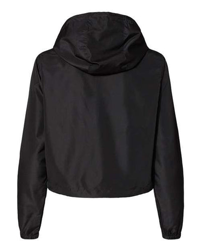 Independent Trading Co. Women's Lightweight Quarter-Zip Pullover Crop Windbreaker