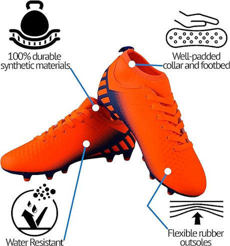 Vizari Kid's Santos MC JR Outdoor Firm Ground Soccer Shoes/Cleats Vizari