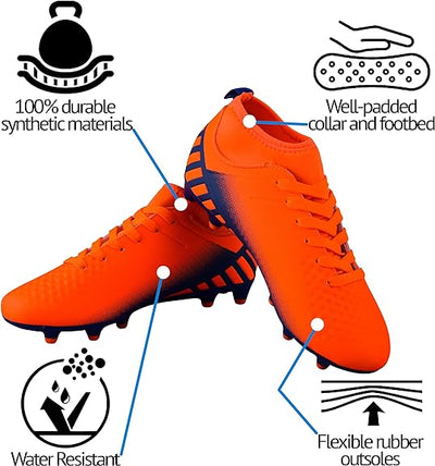 Vizari Kid's Santos MC JR Outdoor Firm Ground Soccer Shoes/Cleats