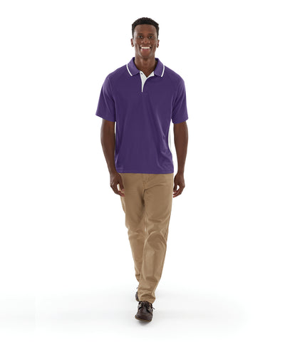 Charles River Men's Color Blocked Wicking Polo