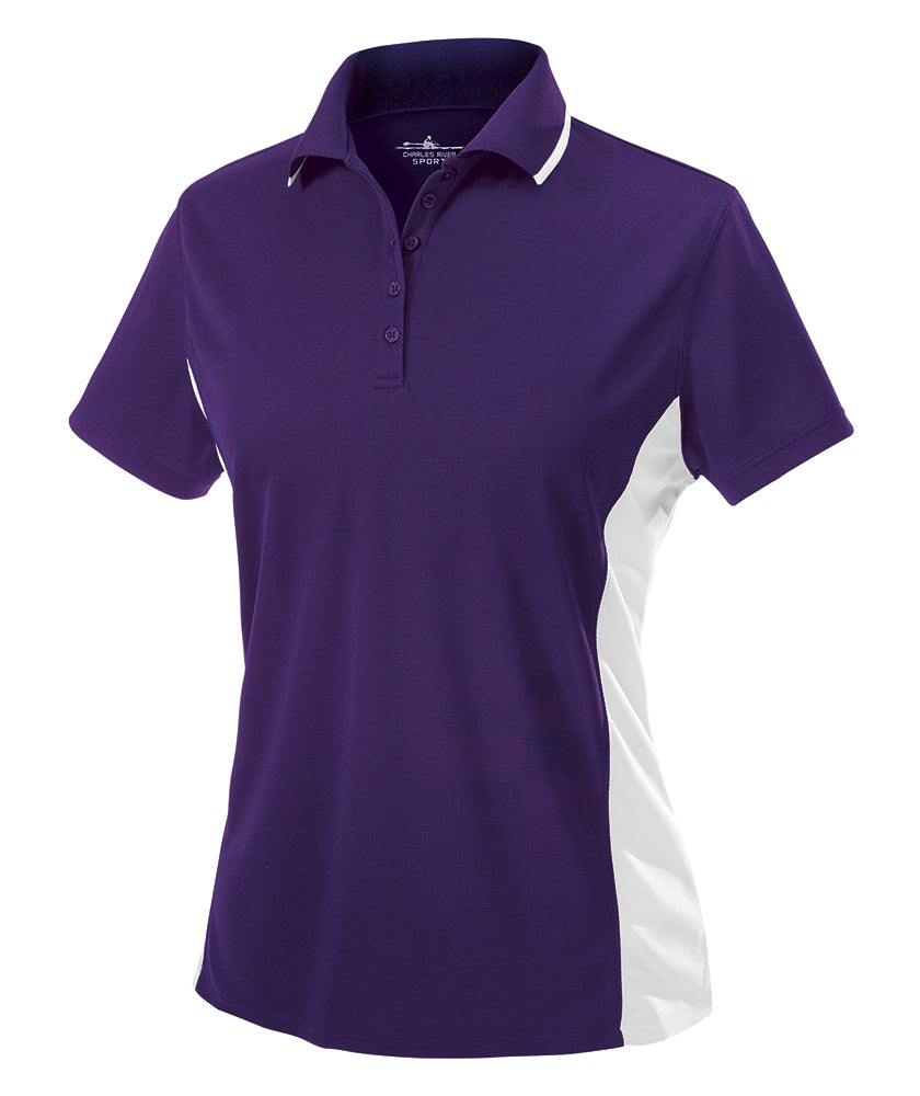 Charles River Women's Color Blocked Wicking Polo Charles River
