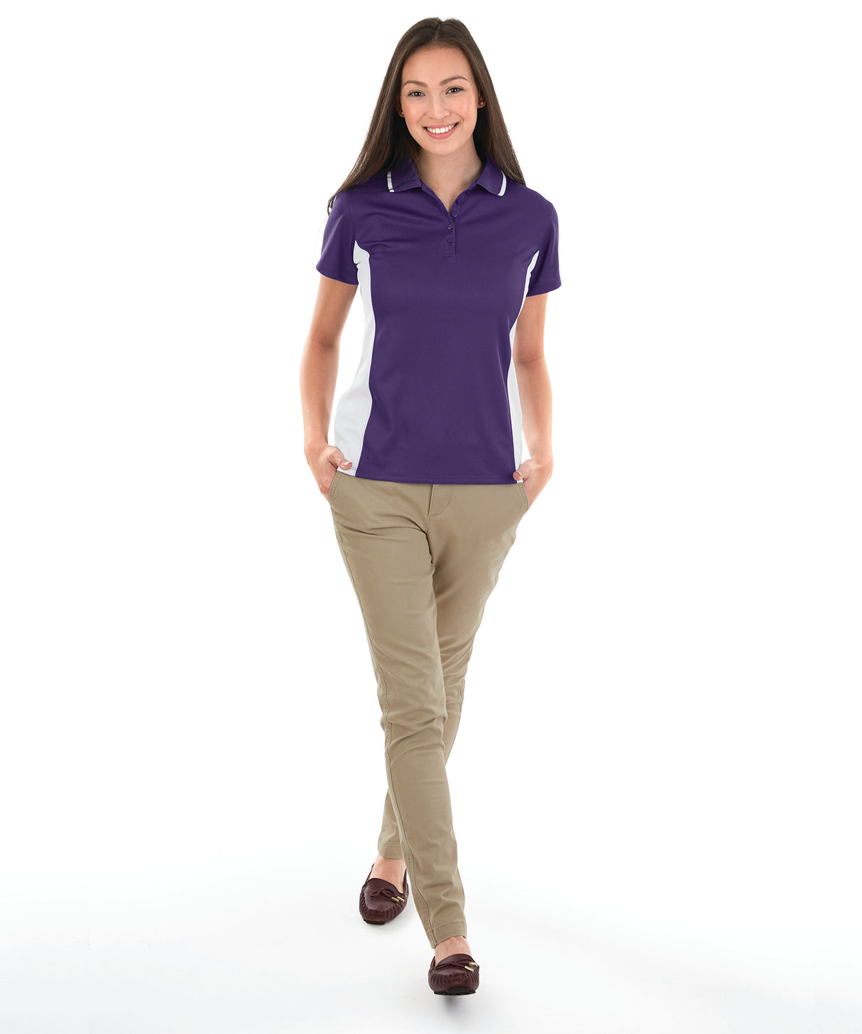 Charles River Women's Color Blocked Wicking Polo Charles River