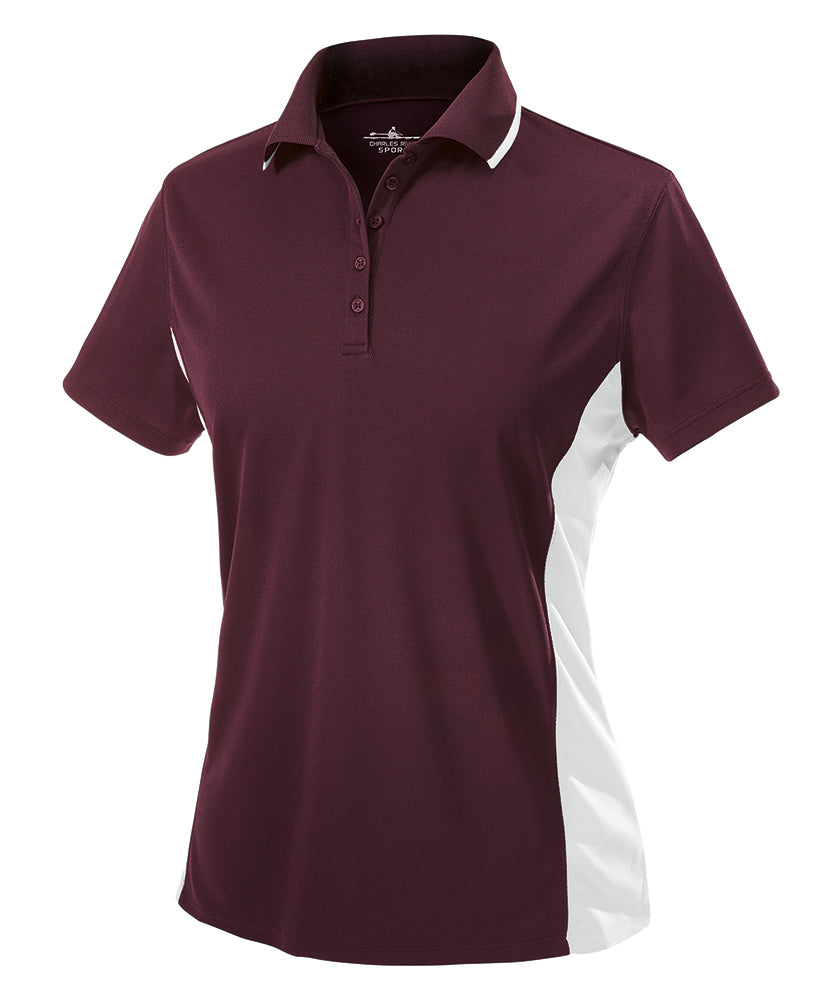 Charles River Women's Color Blocked Wicking Polo Charles River