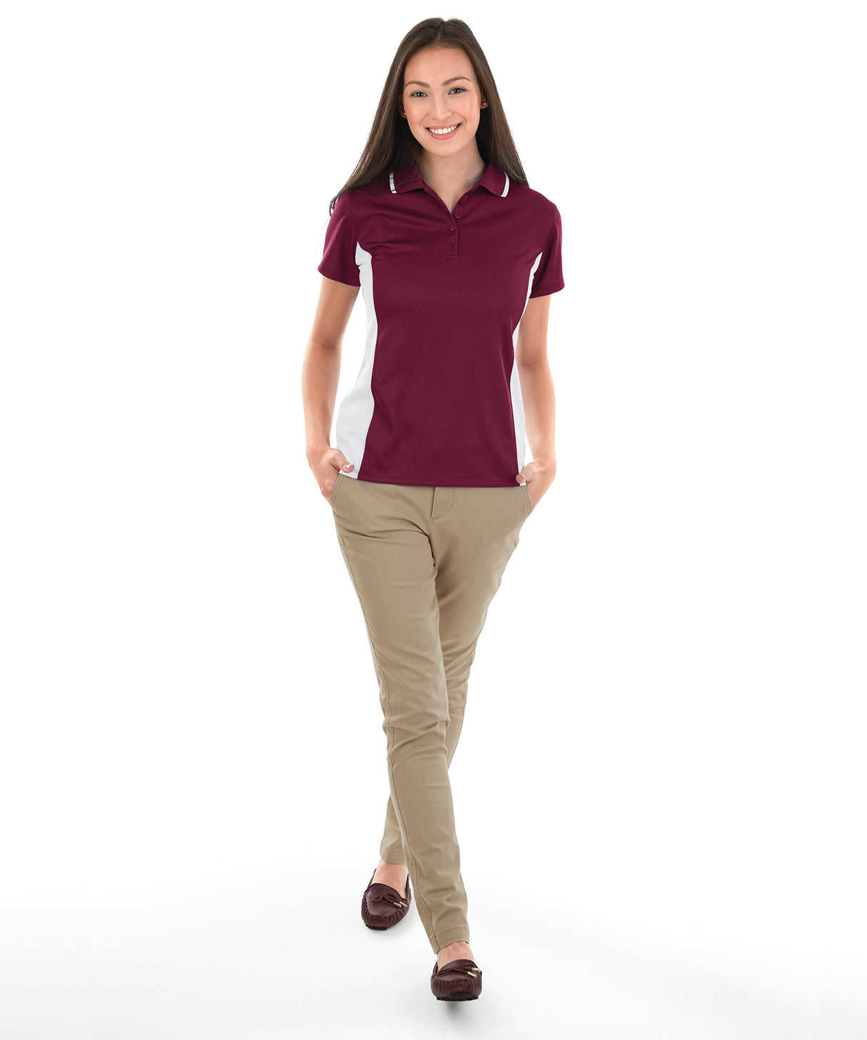 Charles River Women's Color Blocked Wicking Polo Charles River