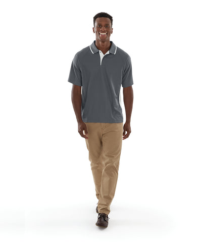 Charles River Men's Color Blocked Wicking Polo