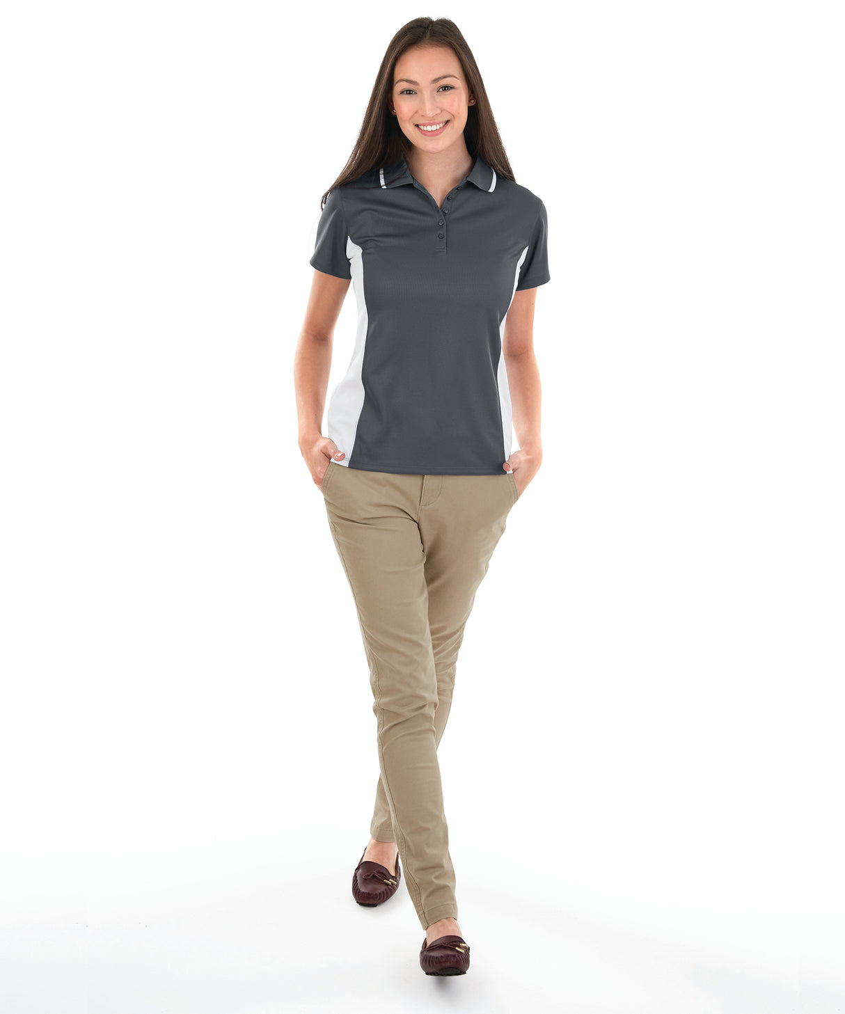 Charles River Women's Color Blocked Wicking Polo Charles River