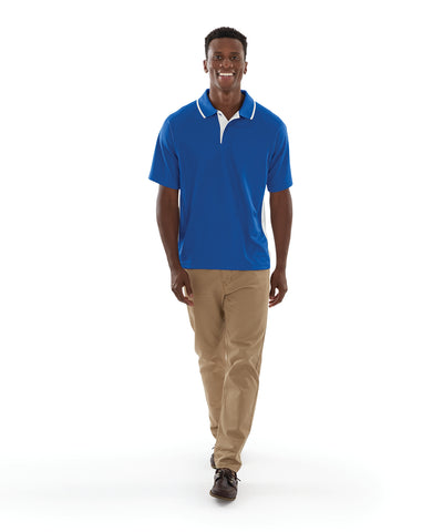 Charles River Men's Color Blocked Wicking Polo