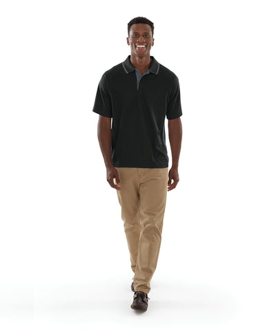 Charles River Men's Color Blocked Wicking Polo