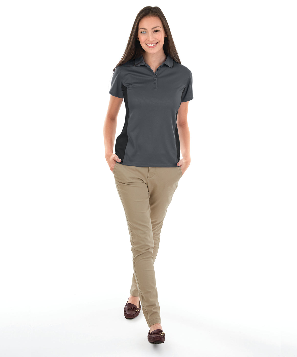 Charles River Women's Color Blocked Wicking Polo Charles River