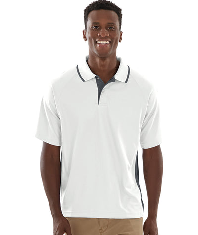 Charles River Men's Color Blocked Wicking Polo