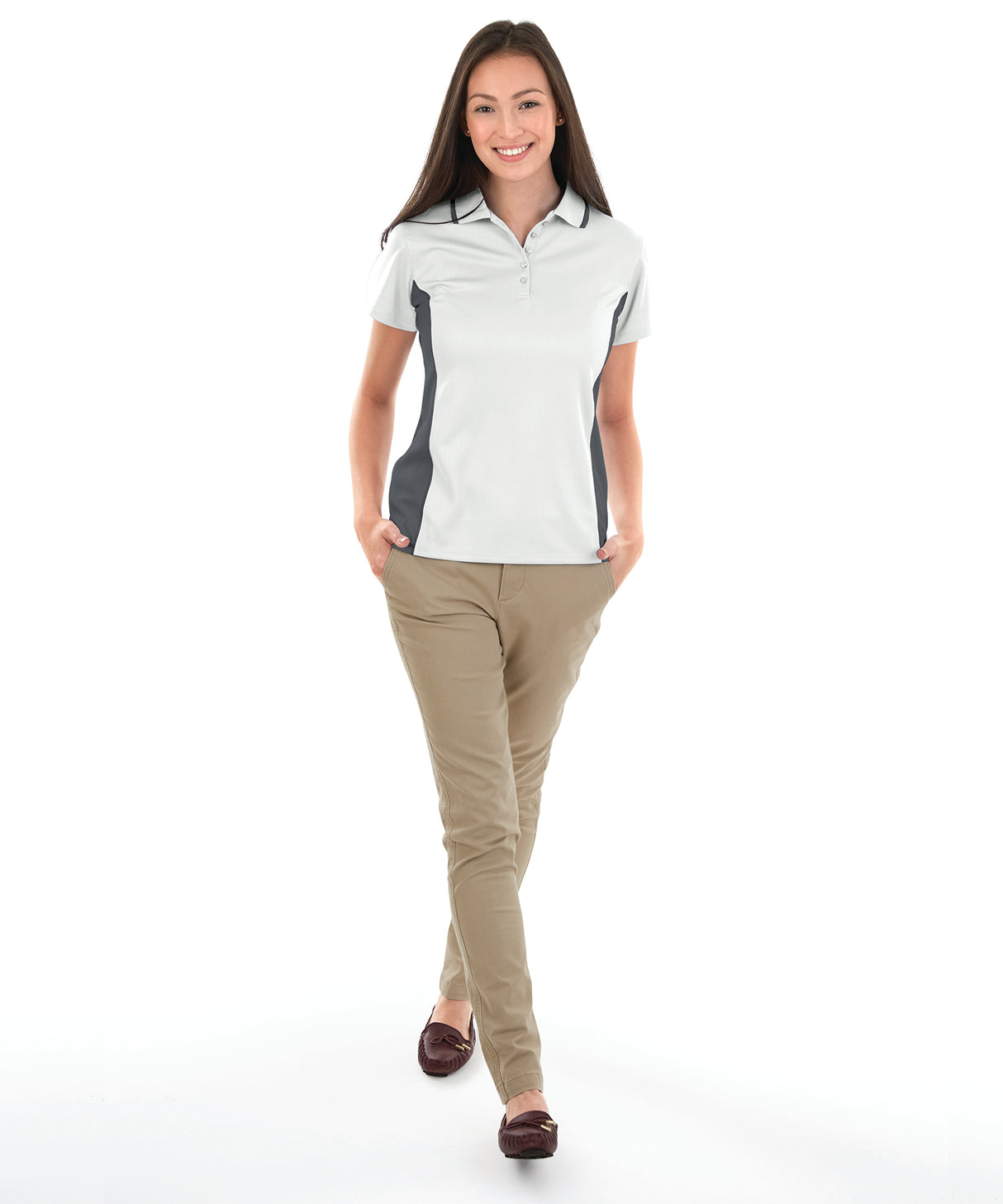 Charles River Women's Color Blocked Wicking Polo Charles River