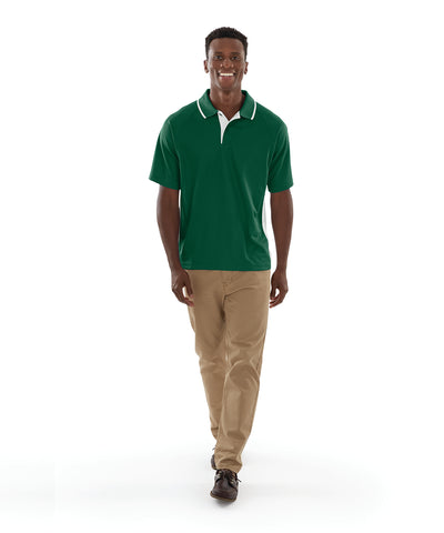 Charles River Men's Color Blocked Wicking Polo