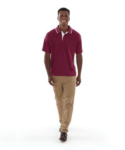Charles River Men's Color Blocked Wicking Polo