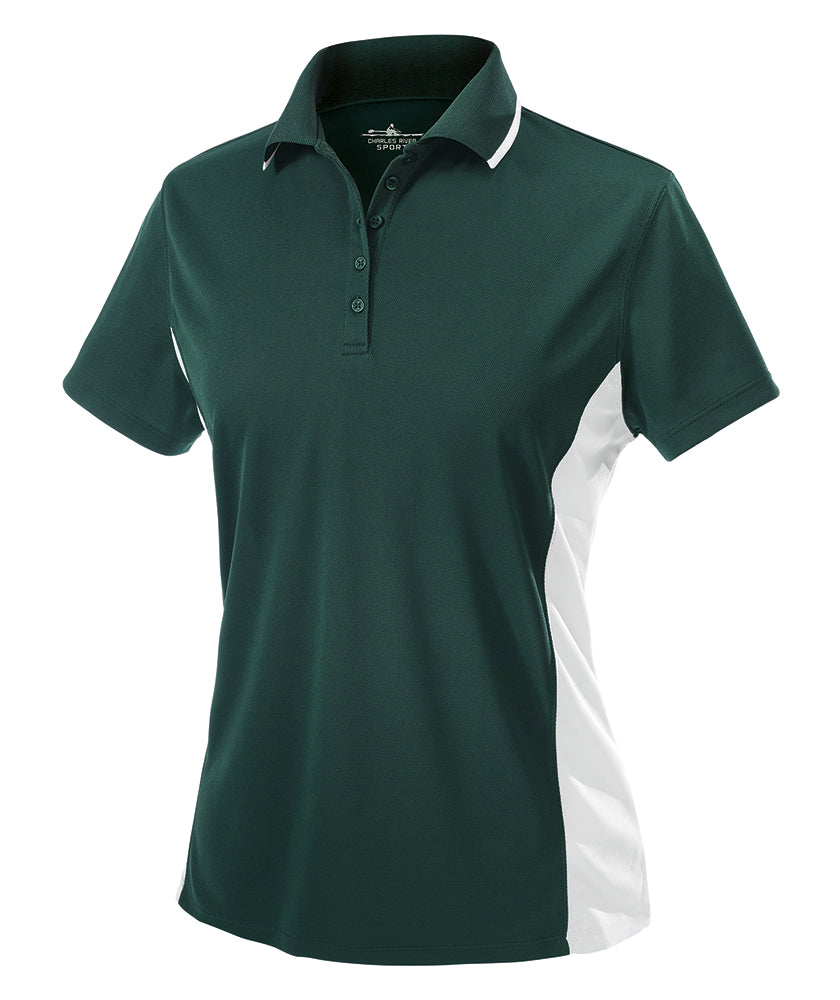 Charles River Women's Color Blocked Wicking Polo Charles River