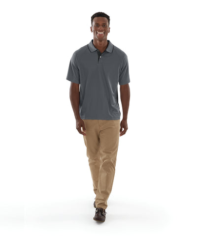 Charles River Men's Color Blocked Wicking Polo