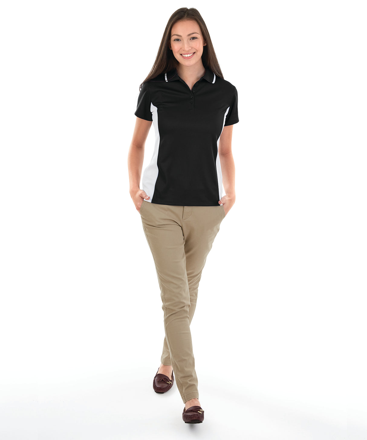 Charles River Women's Color Blocked Wicking Polo Charles River