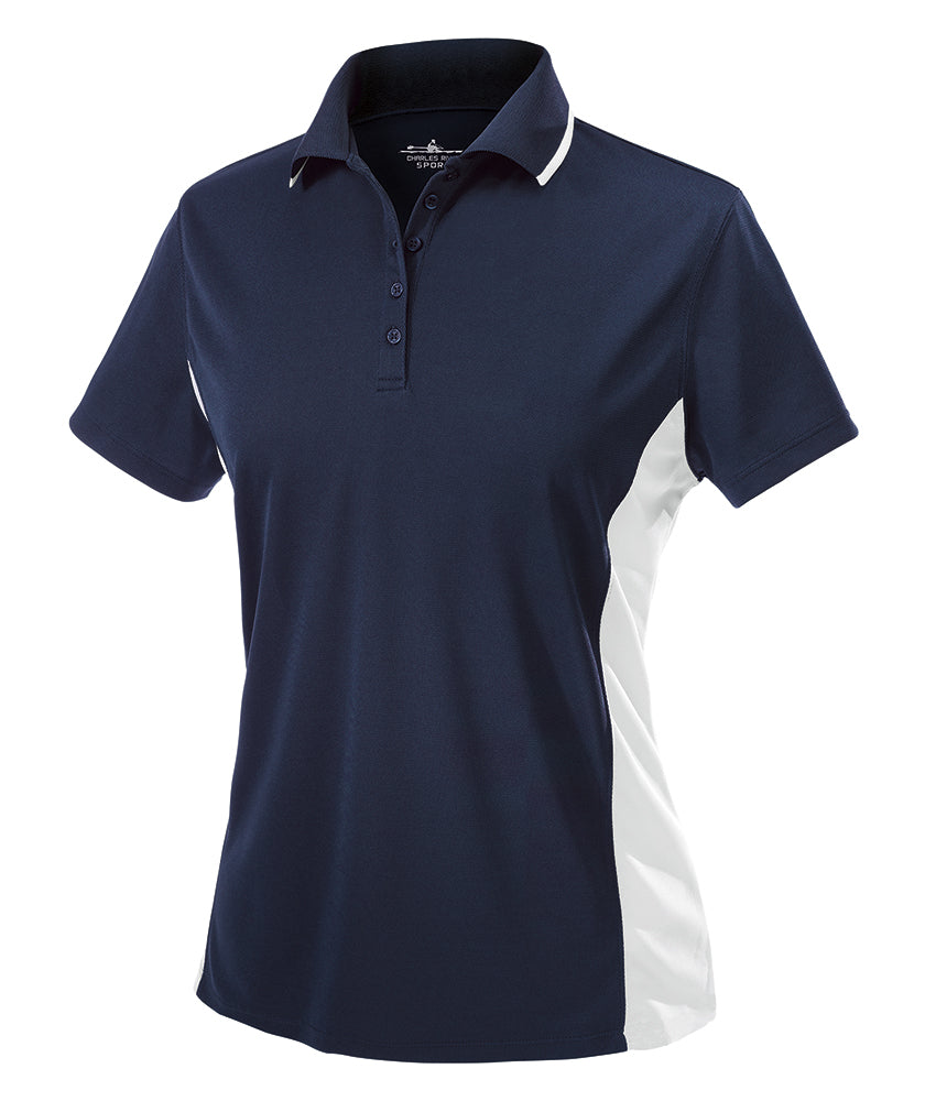 Charles River Women's Color Blocked Wicking Polo Charles River