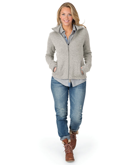 Charles River Women's Heathered Fleece Jacket Charles River