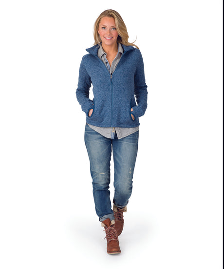 Charles River Women's Heathered Fleece Jacket Charles River