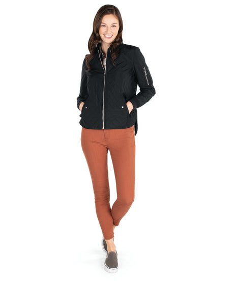 Charles River Women's Quilted Boston Flight Jacket Charles River
