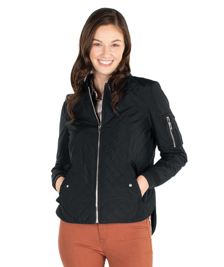 Charles River Women's Quilted Boston Flight Jacket Charles River
