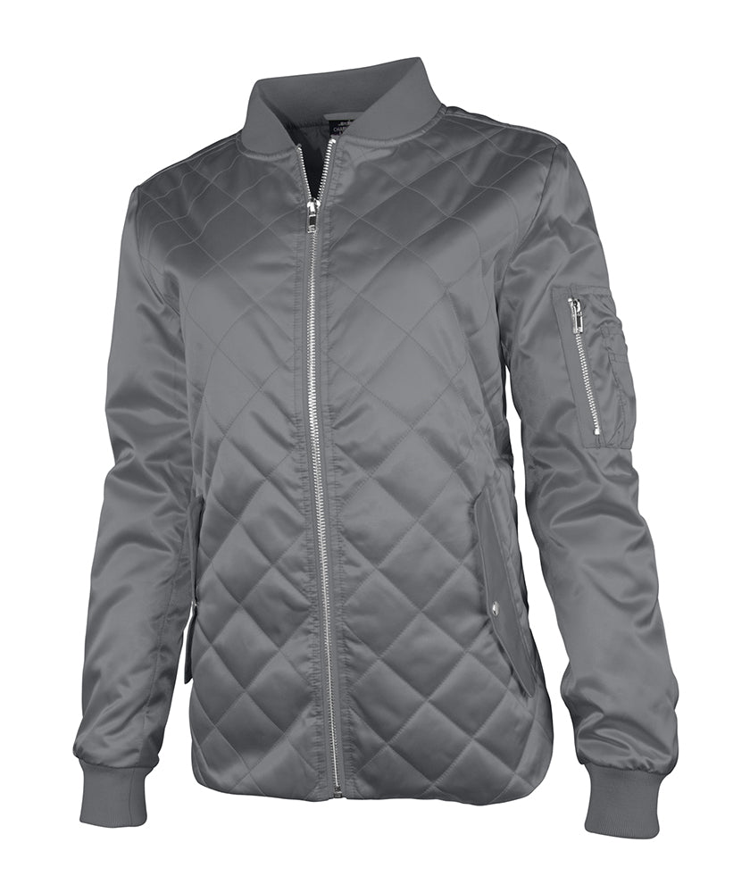 Charles River Women's Quilted Boston Flight Jacket Charles River
