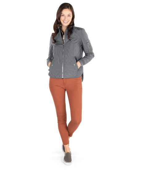 Charles River Women's Quilted Boston Flight Jacket Charles River