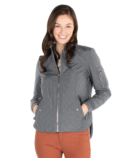 Charles River Women's Quilted Boston Flight Jacket Charles River