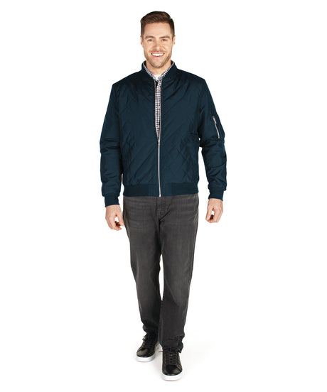 Charles River Men's Quilted Boston Flight Jacket Charles River