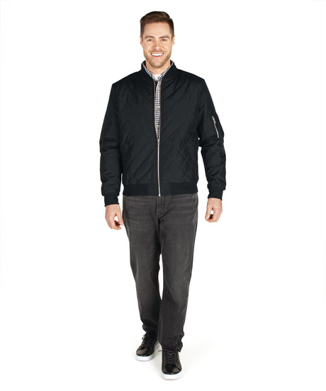 Charles River Men's Quilted Boston Flight Jacket Charles River