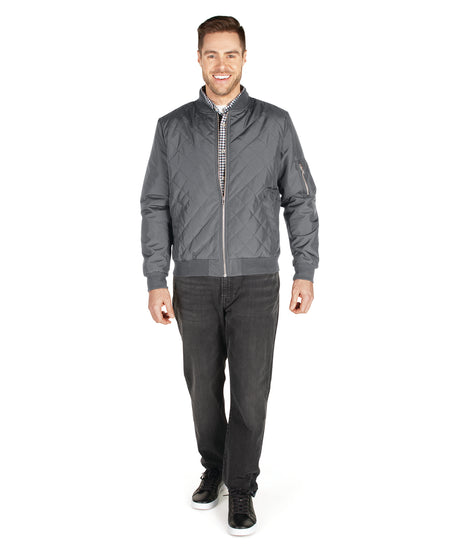 Charles River Men's Quilted Boston Flight Jacket Charles River