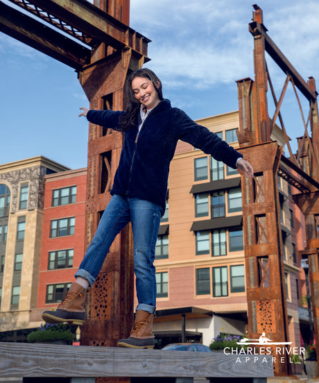 Charles River Women's Newport Fleece Full Zip Jacket Charles River