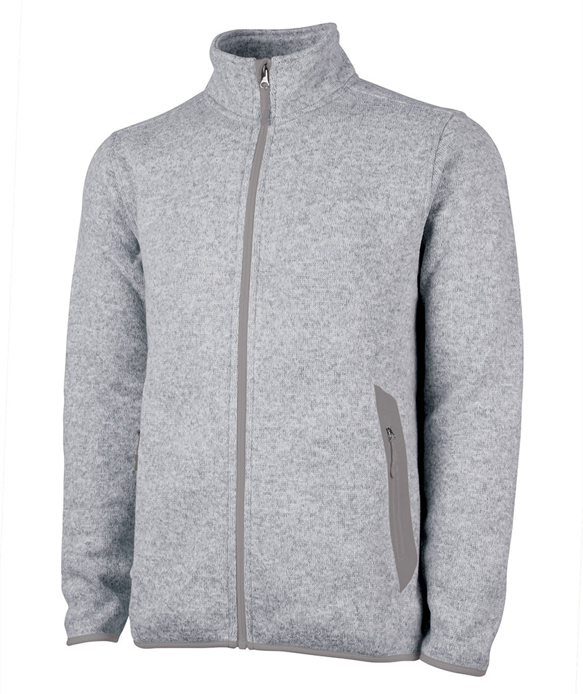 Charles River Men's Heathered Fleece Jacket Charles River