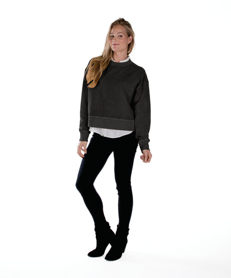 Charles River Women's Camden Crew Crop Sweatshirt Charles River