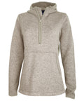 Charles River Women's Heathered Fleece Quarter Zip Hoodie Charles River