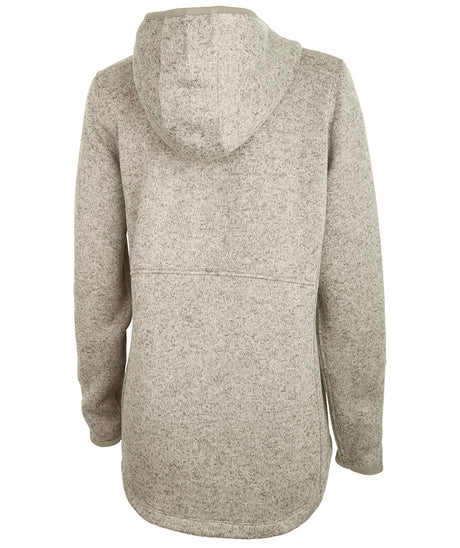 Charles River Women's Heathered Fleece Quarter Zip Hoodie Charles River