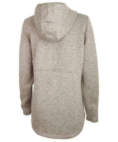 Charles River Women's Heathered Fleece Quarter Zip Hoodie Charles River