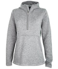 Charles River Women's Heathered Fleece Quarter Zip Hoodie Charles River