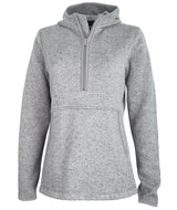 Charles River Women's Heathered Fleece Quarter Zip Hoodie Charles River