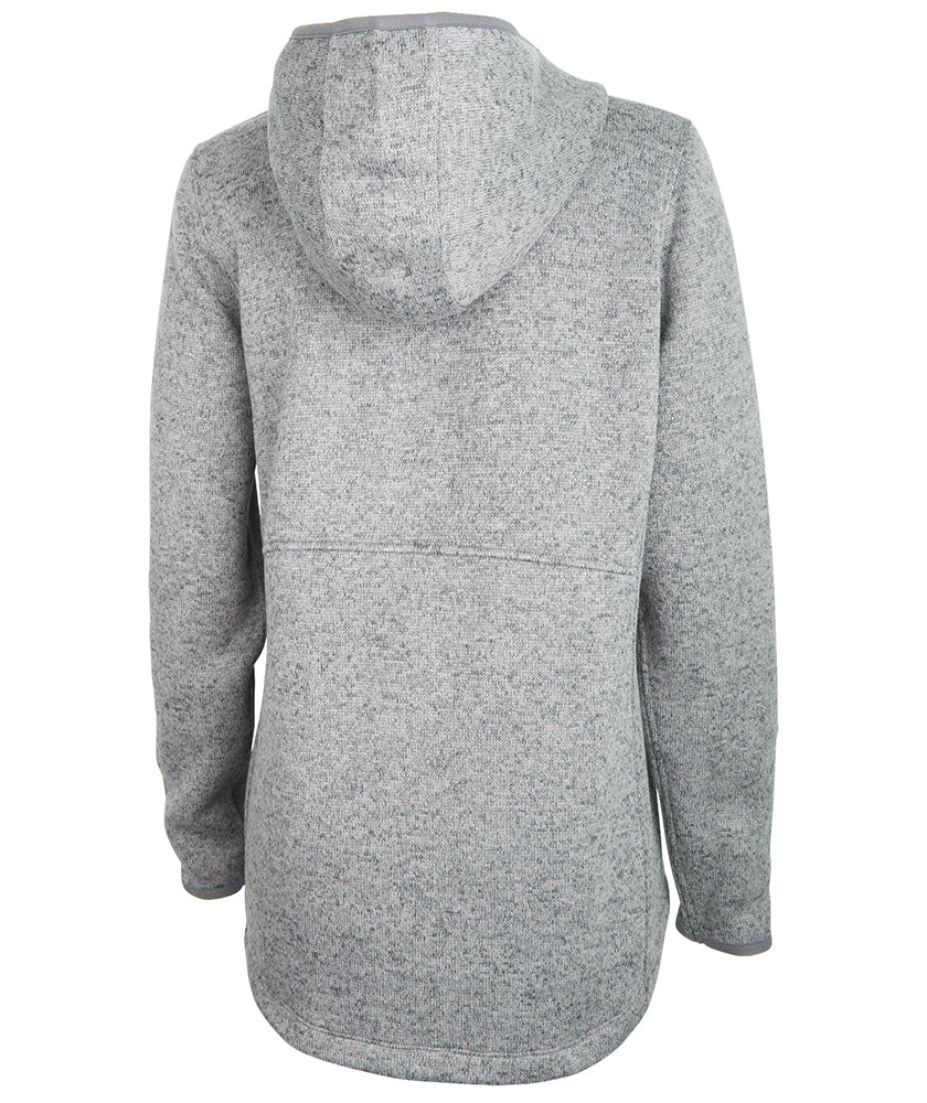 Charles River Women's Heathered Fleece Quarter Zip Hoodie Charles River