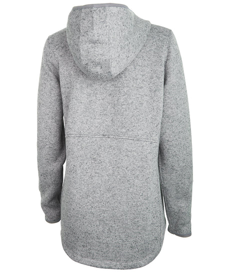 Charles River Women's Heathered Fleece Quarter Zip Hoodie Charles River