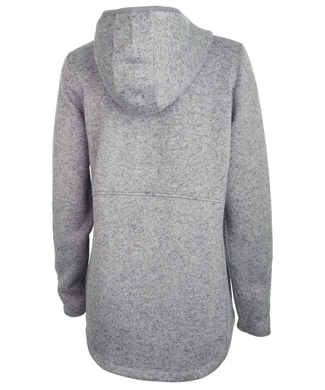 Charles River Women's Heathered Fleece Quarter Zip Hoodie Charles River
