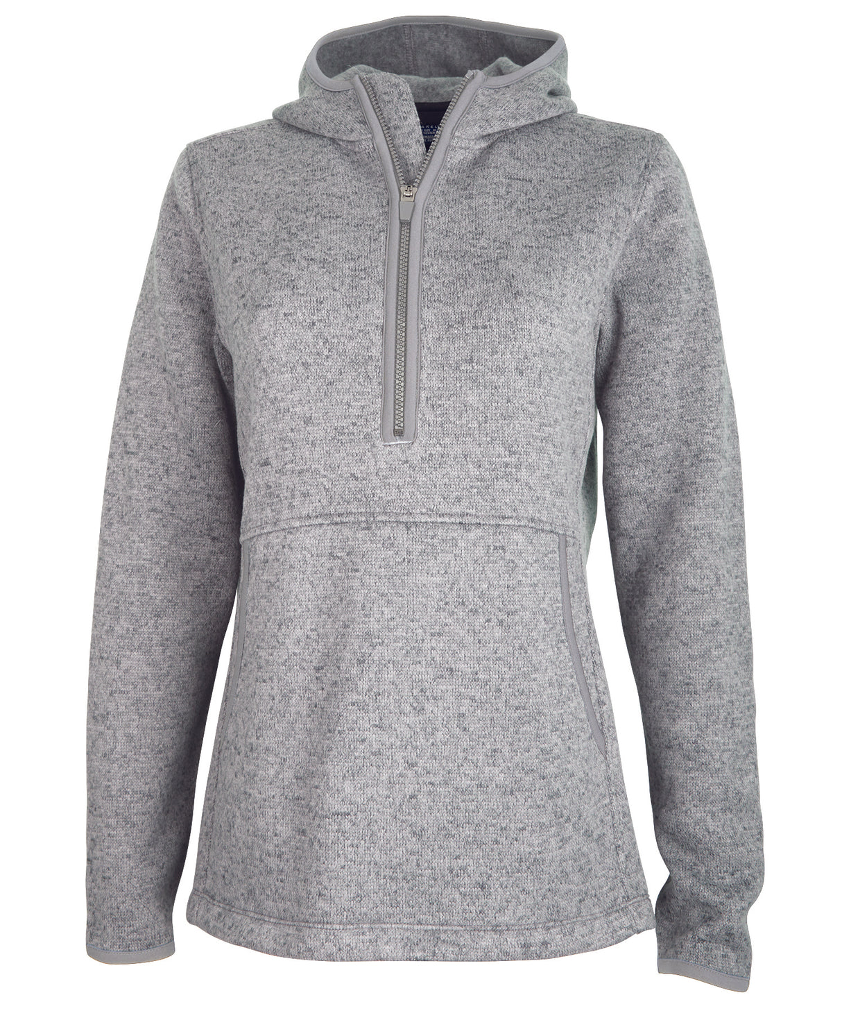 Charles River Women's Heathered Fleece Quarter Zip Hoodie Charles River