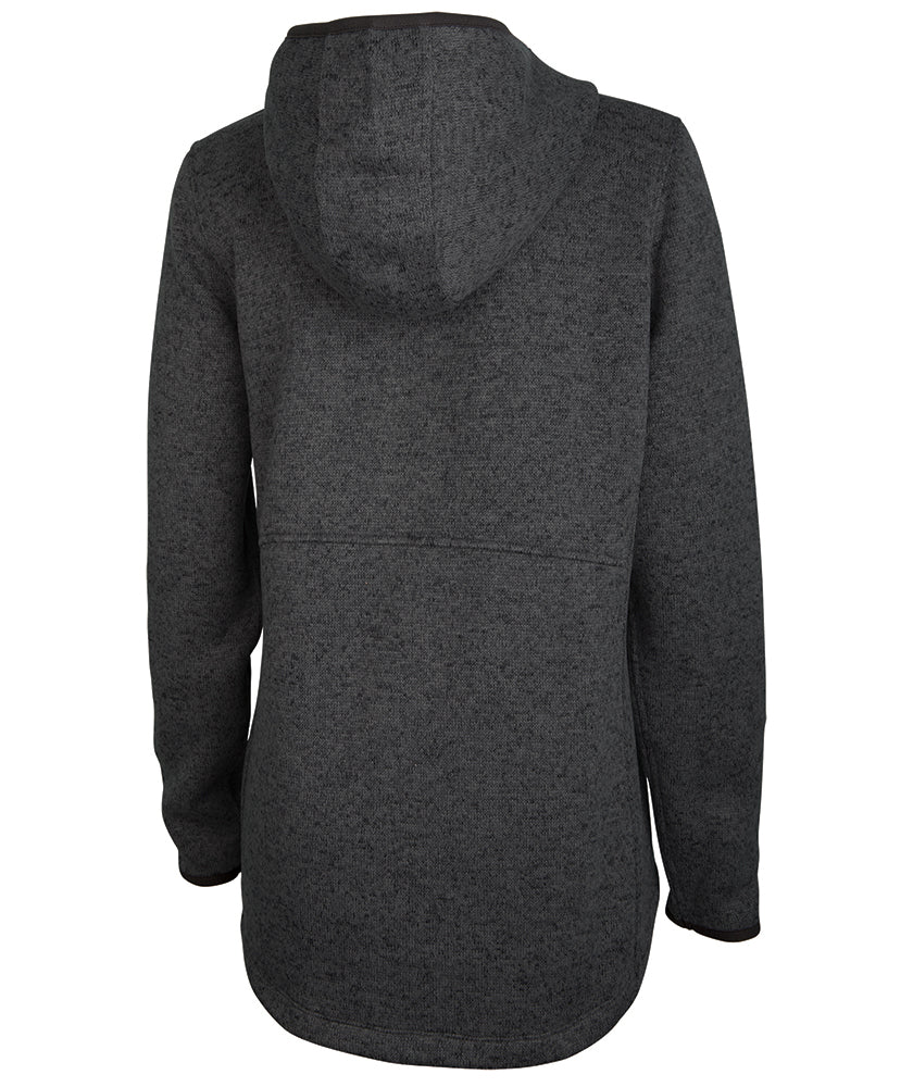 Charles River Women's Heathered Fleece Quarter Zip Hoodie Charles River