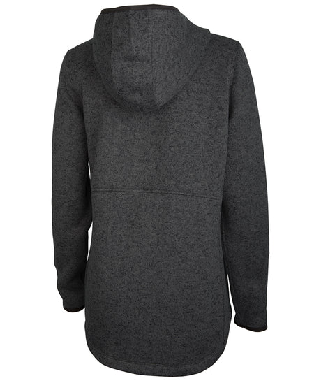 Charles River Women's Heathered Fleece Quarter Zip Hoodie Charles River