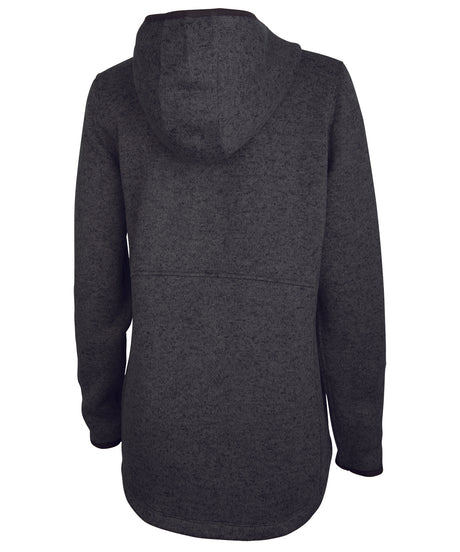 Charles River Women's Heathered Fleece Quarter Zip Hoodie Charles River