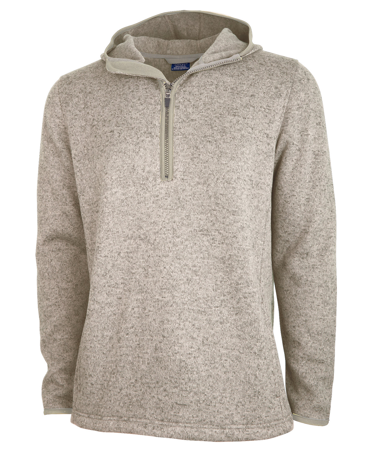 Charles River Men's Heathered Fleece Quarter Zip Hoodie Charles River