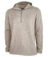 Charles River Men's Heathered Fleece Quarter Zip Hoodie Charles River