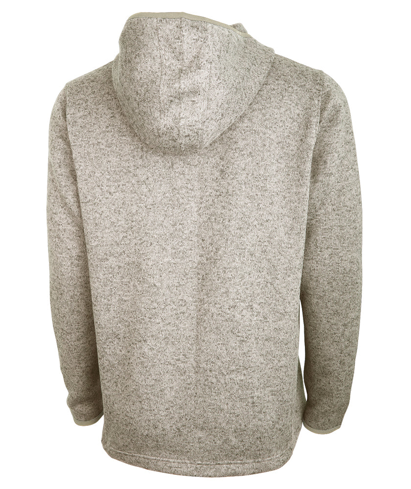 Charles River Men's Heathered Fleece Quarter Zip Hoodie Charles River