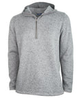Charles River Men's Heathered Fleece Quarter Zip Hoodie Charles River